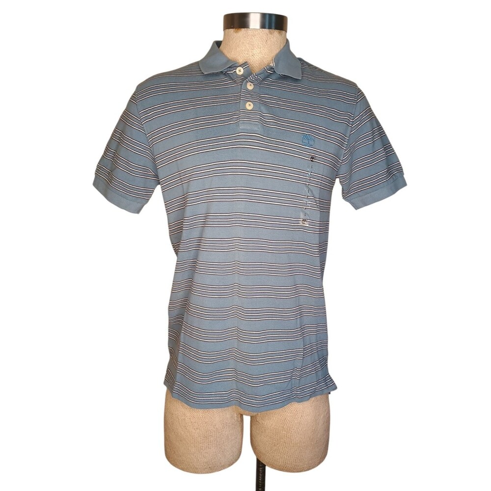 Timberland Men’s Polo Golf Shirt Size Small Short Sleeve Striped NWT